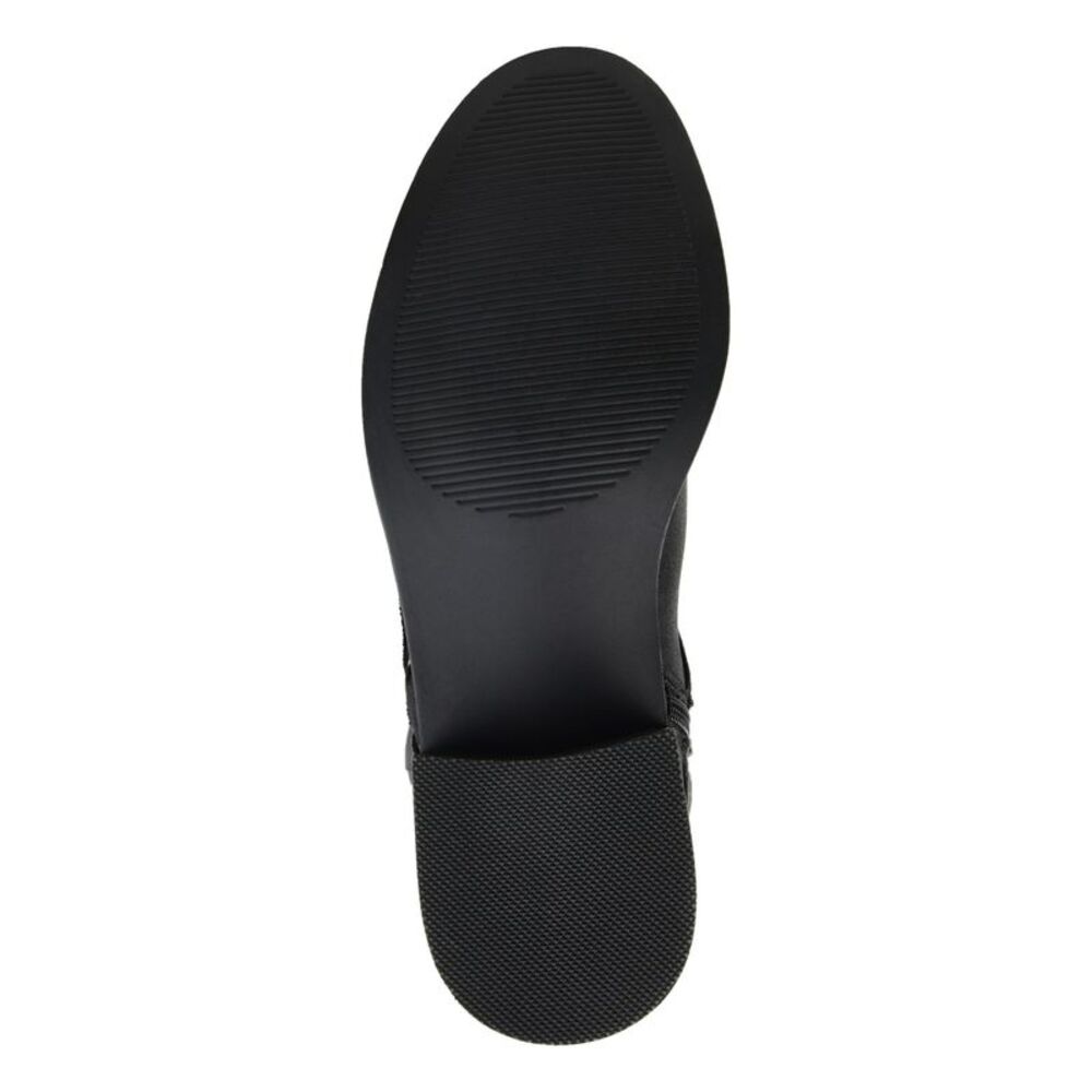 JOURNEE COLLECTION Womens Black Side Meg Round Toe Block Heel Snow Boots 5.5 M - Picture 4 of 4